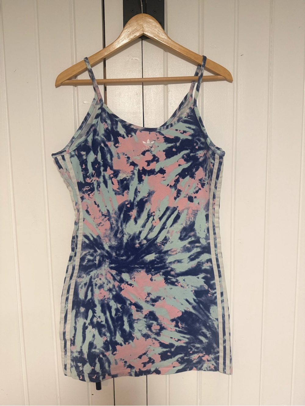 adidas Tie-Dye Pink Blue mini dress